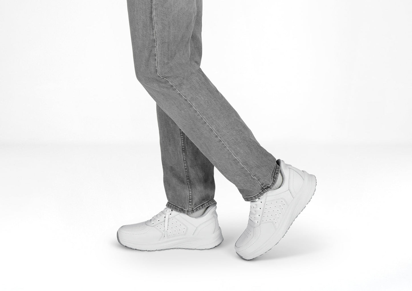 Navigate Hands-Free - White - Footwear Men Sneakers