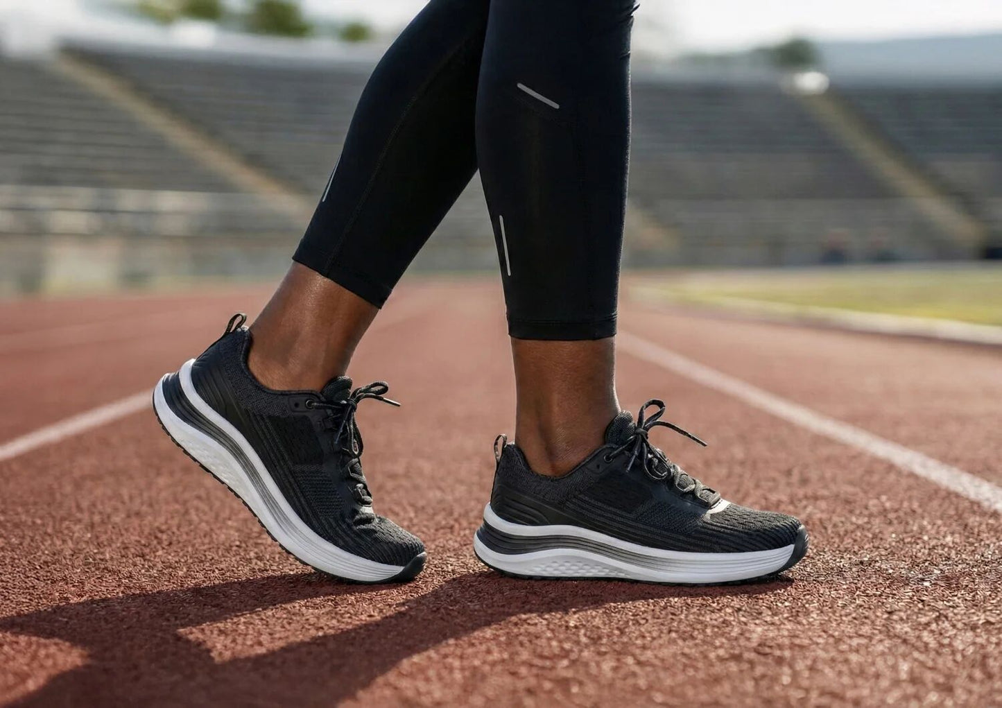 Relay - Midnight Black - Footwear Women Sneakers Stretch