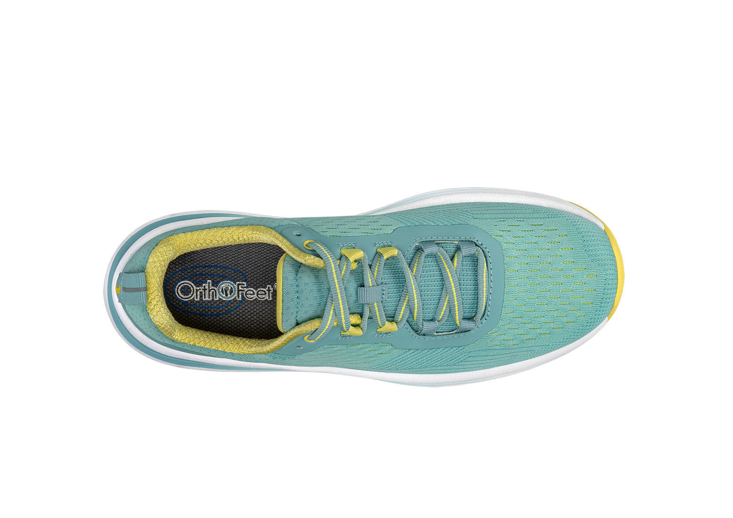 Relay - Turquoise Yellow - Footwear Women Sneakers Stretch