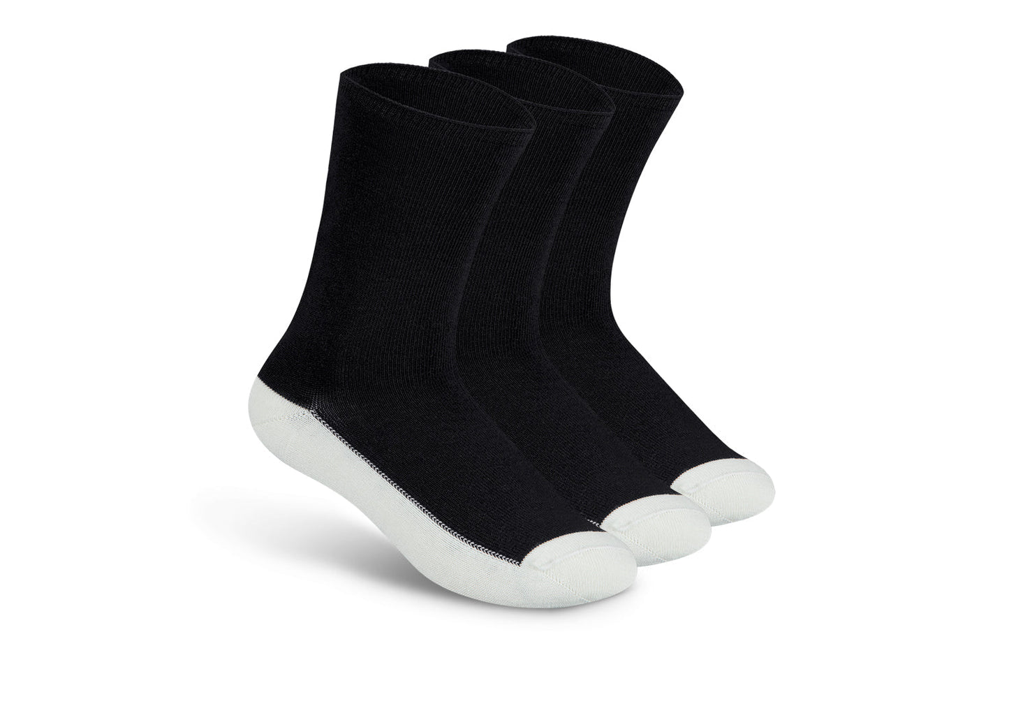 Casual/Dress Diabetic Socks - Black - Socks
