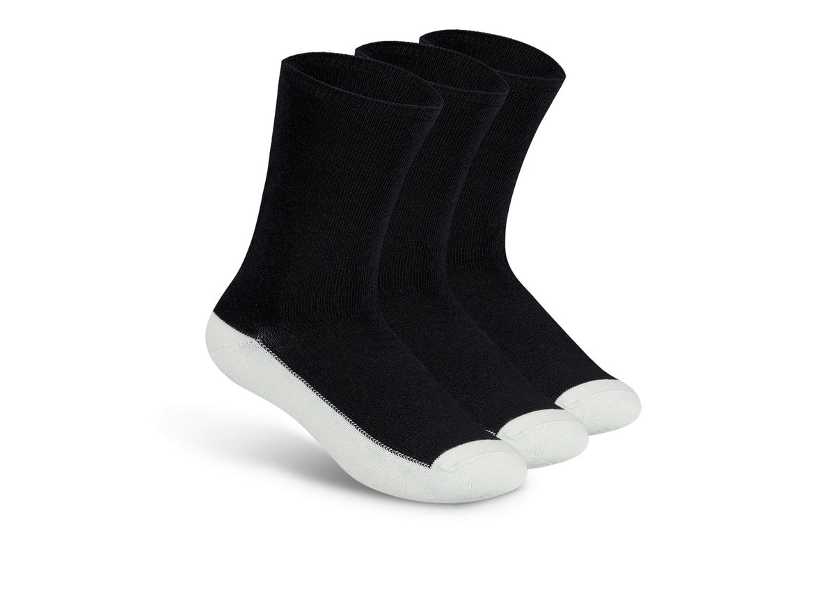 Casual/Dress Diabetic Socks - Black - Socks