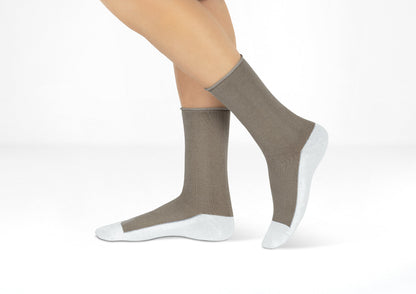 Casual/Dress Diabetic Socks - Brown - Socks