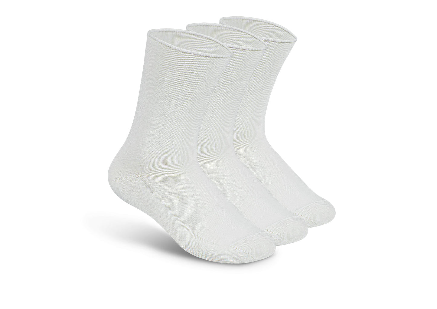 Casual/Dress Diabetic Socks - White - Socks