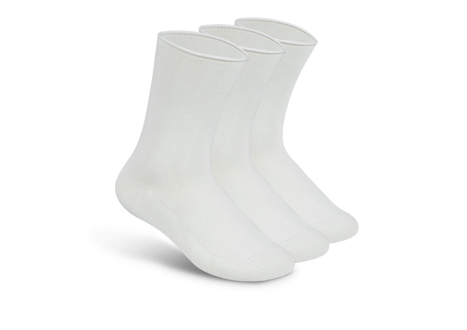 Casual/Dress Diabetic Socks - White - Socks