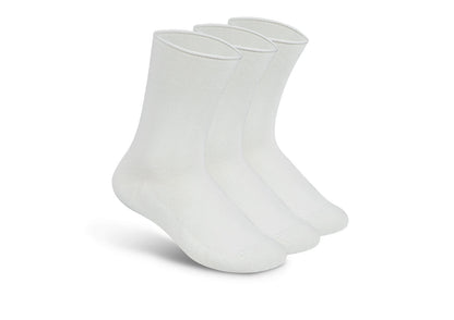 Casual/Dress Diabetic Socks - White - Socks