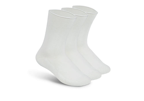 Casual/Dress Diabetic Socks - White - Socks