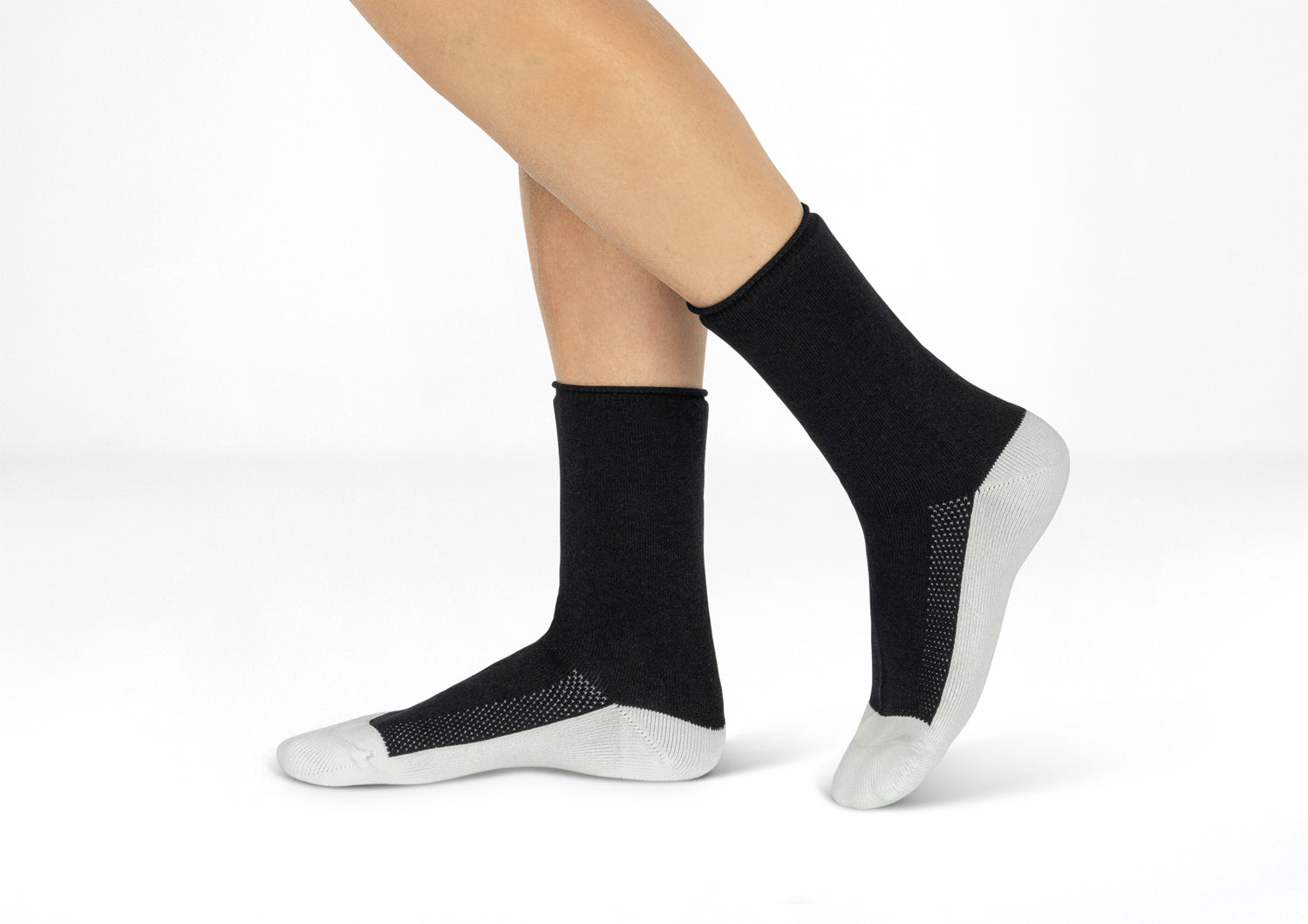 Extra Roomy Diabetic Socks (Thick) - Black - Socks