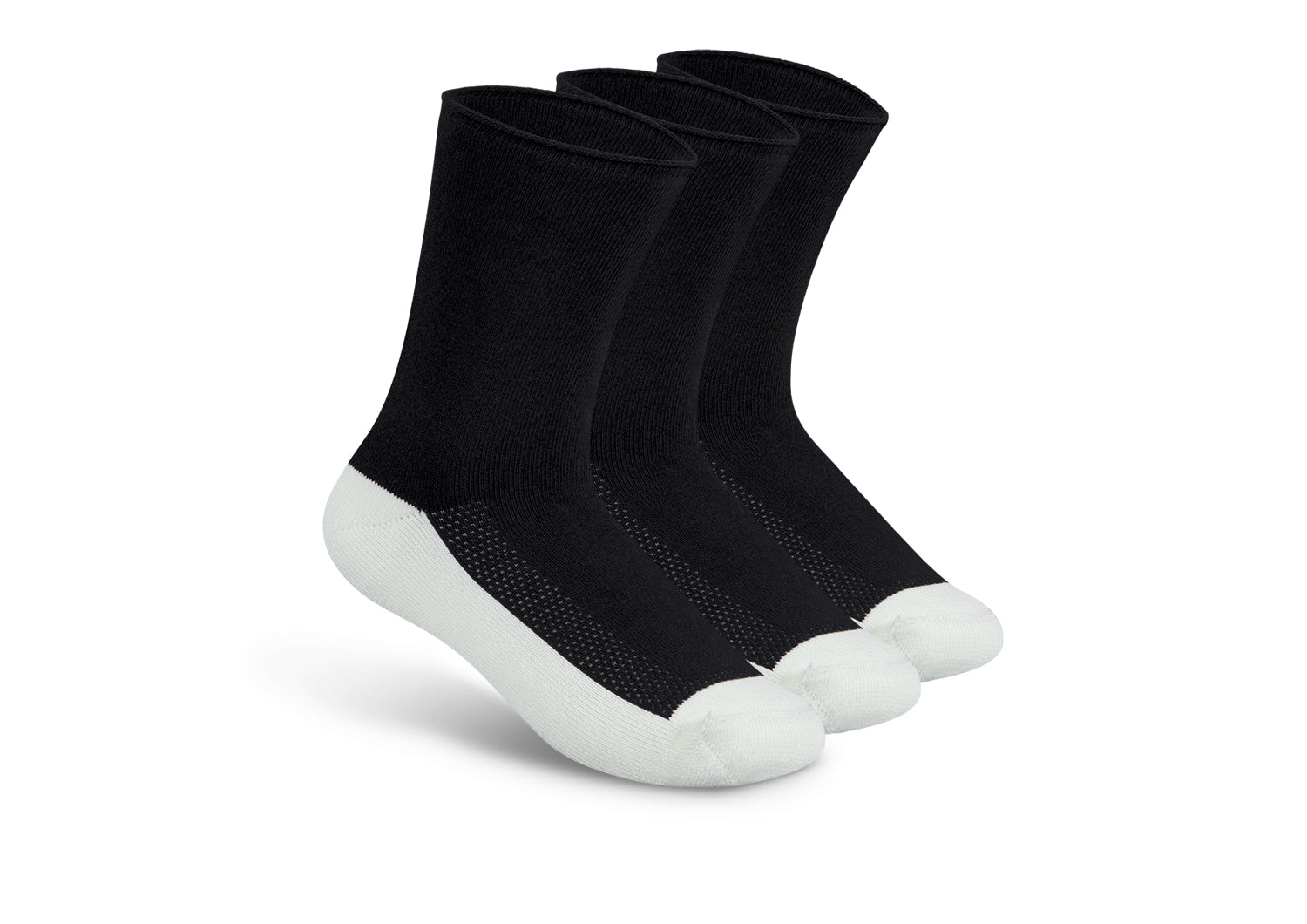 Extra Roomy Diabetic Socks (Thick) - Black - Socks