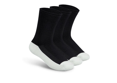 Extra Roomy Diabetic Socks (Thick) - Black - Socks
