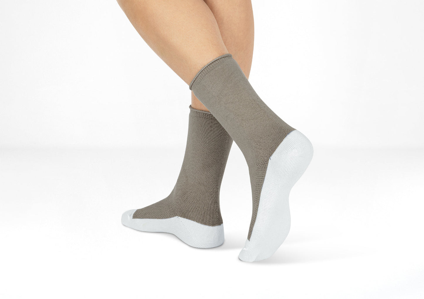 Extra Roomy Diabetic Socks (Thick) - Brown - Socks