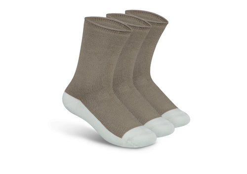 Extra Roomy Diabetic Socks (Thick) - Brown - Socks