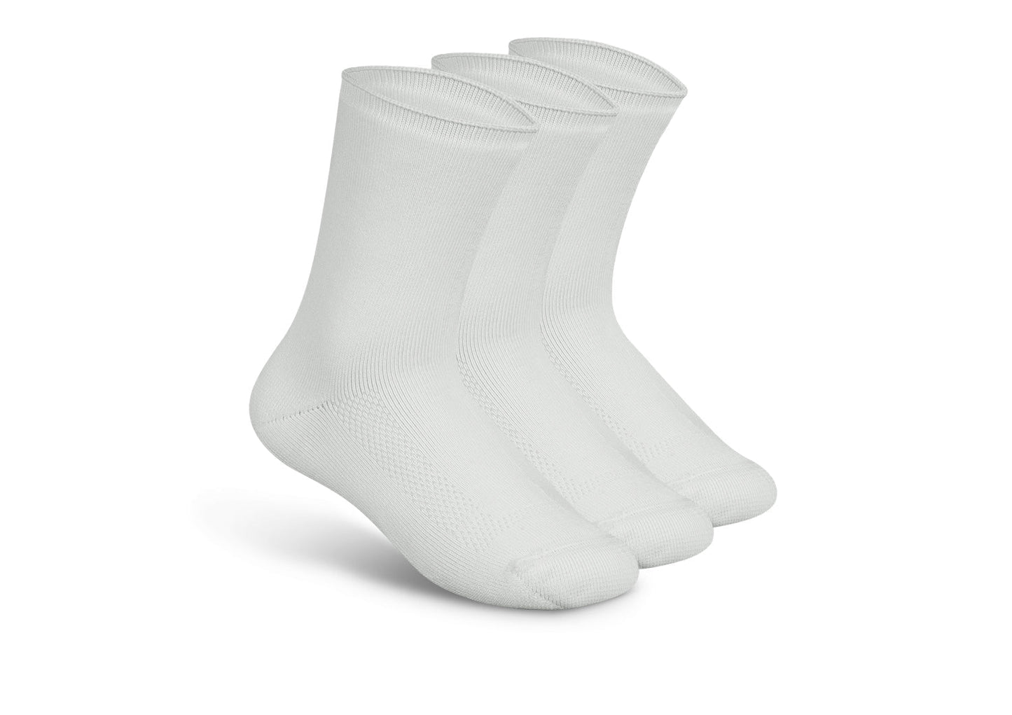 Extra Roomy Diabetic Socks (Thick) - White - Socks
