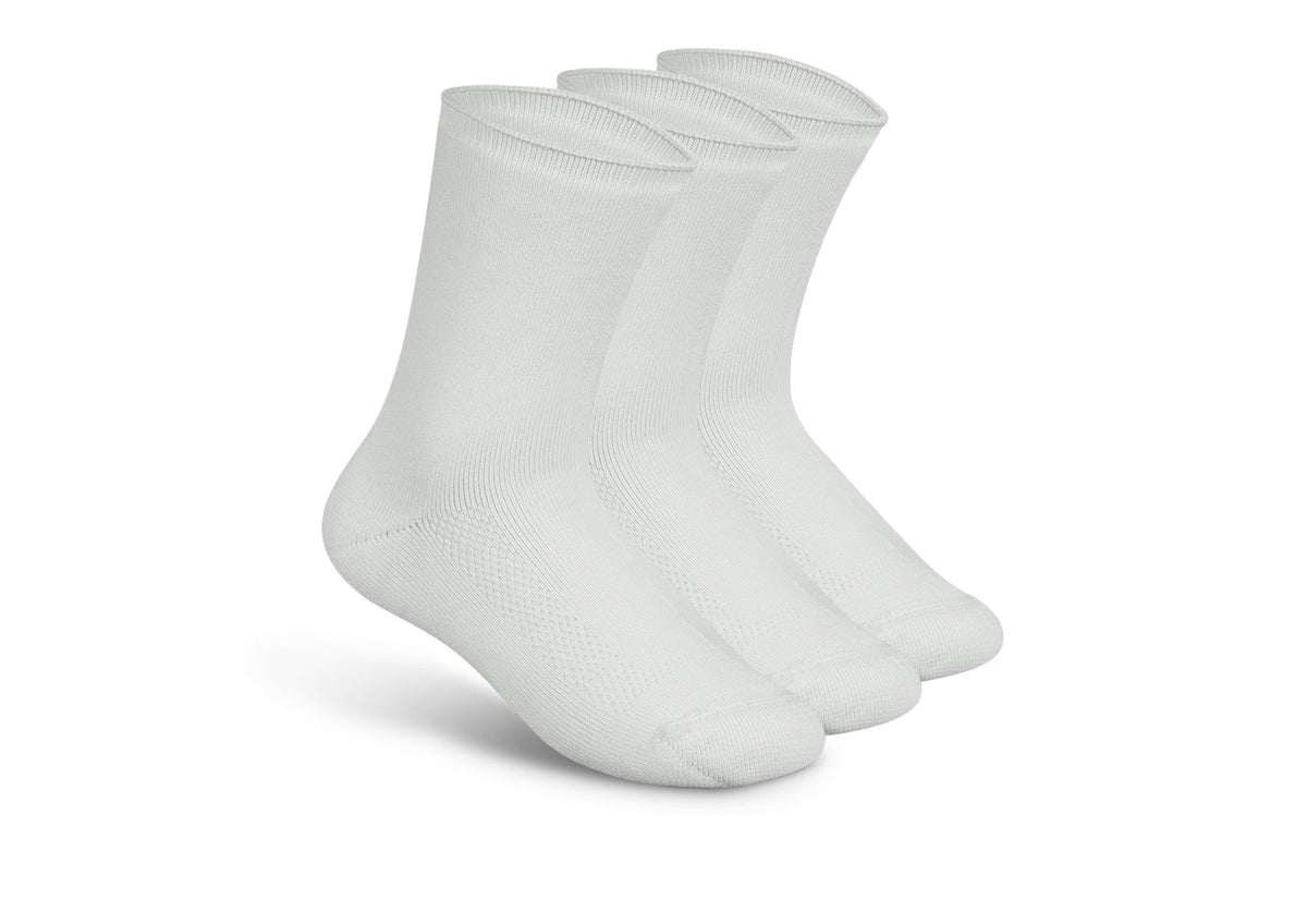 Extra Roomy Diabetic Socks (Thick) - White - Socks