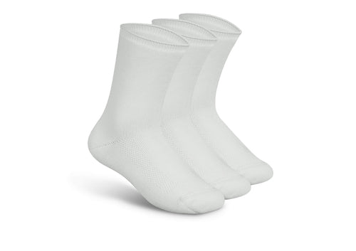 Extra Roomy Diabetic Socks (Thick) - White - Socks