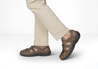 Clearwater - Brown - Footwear Men Sandals Heel Strap