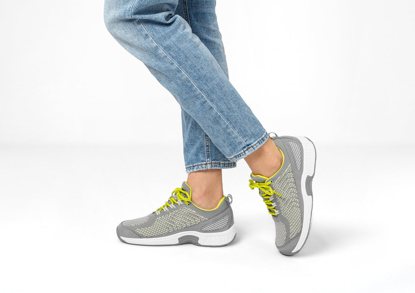 Coral - Gray - Footwear Women Sneakers Stretch