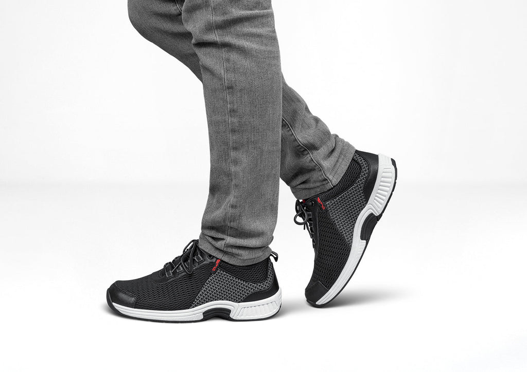 Edgewater - Black - Footwear Men Sneakers Stretch