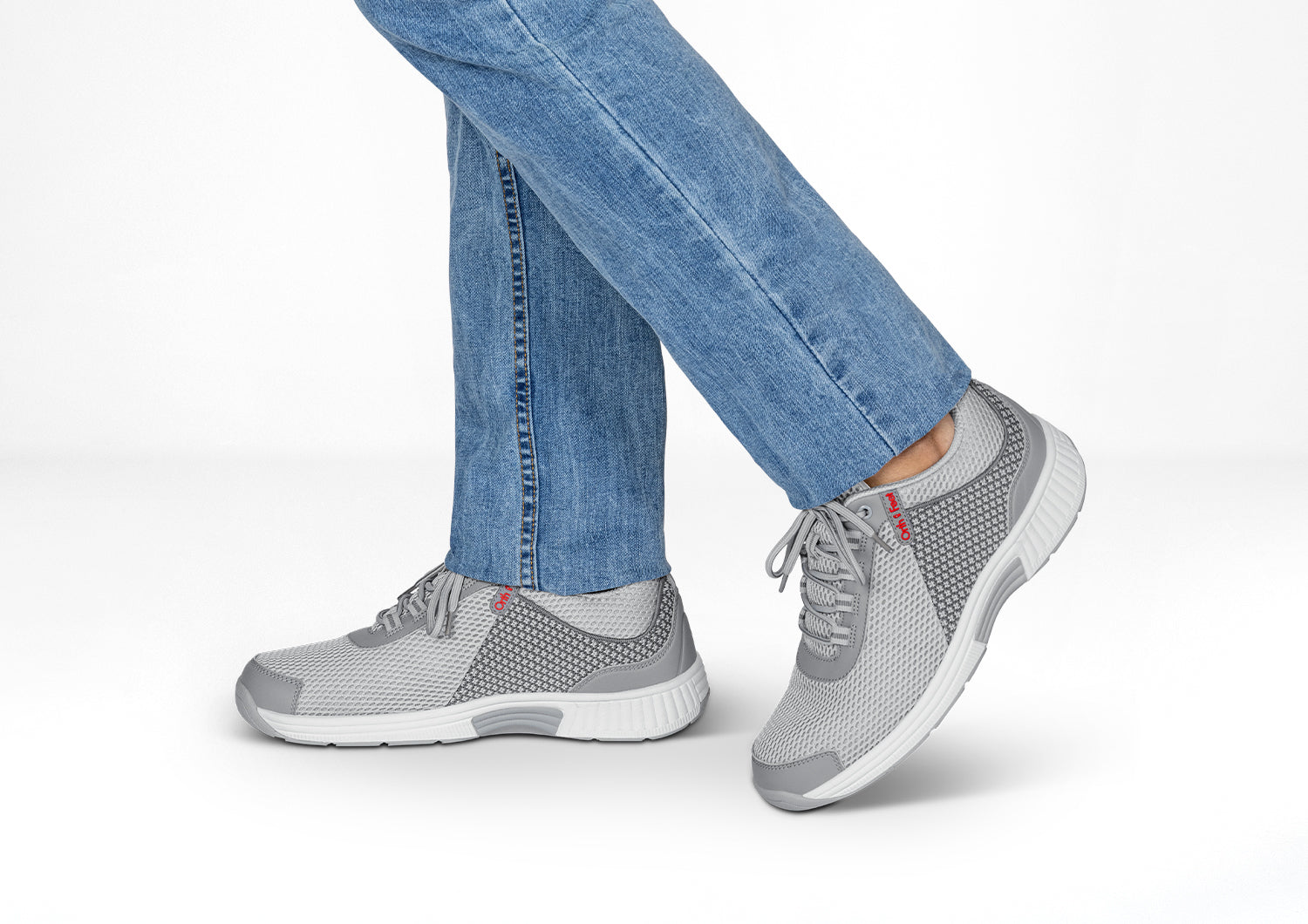 Edgewater - Gray - Footwear Men Sneakers Stretch