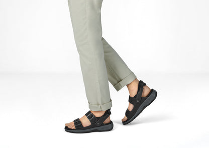Jupiter Hands-Free - Black - Footwear Men Sandals Heel Strap