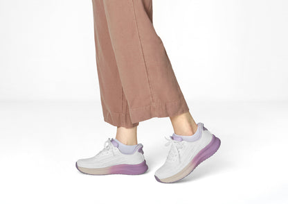 Nira Hands-Free - White/Lavender - Footwear Women Sneakers Stretch