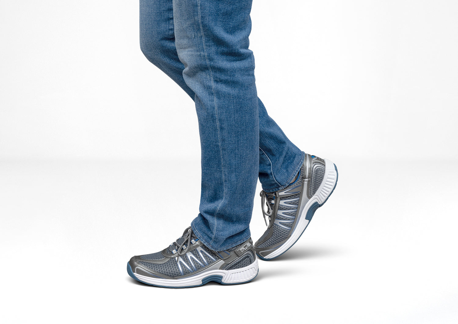 Sprint Tie-Less - Gray - Footwear Men Sneakers Tie-Less Heel Strap