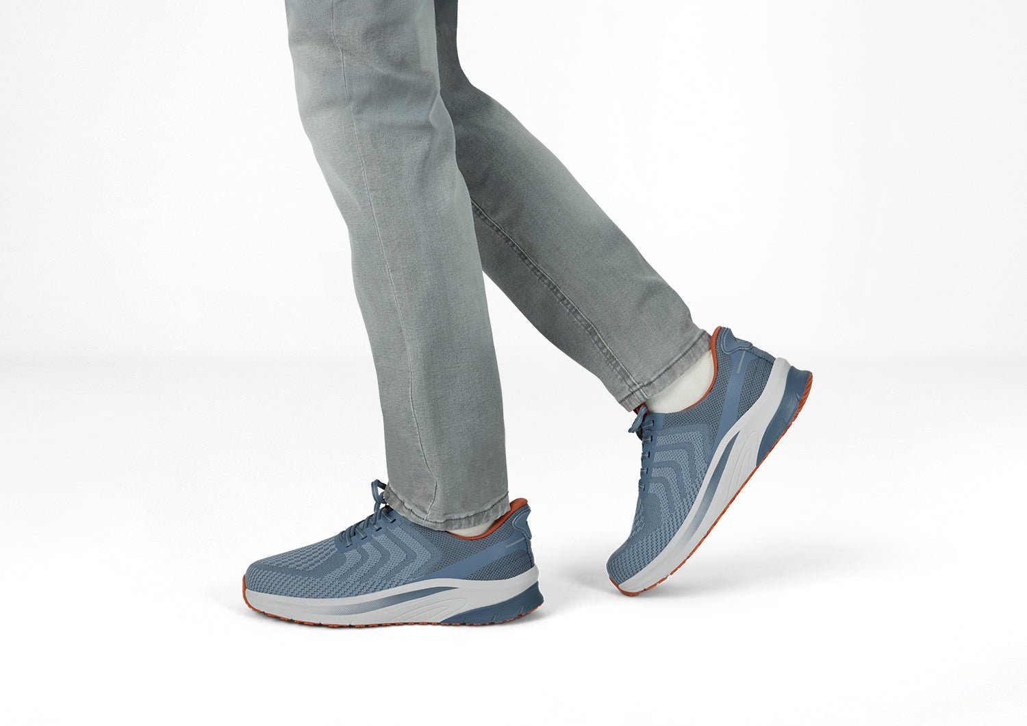 Tilos Hands-Free - Blue/Orange - Footwear Men Sneakers Stretch