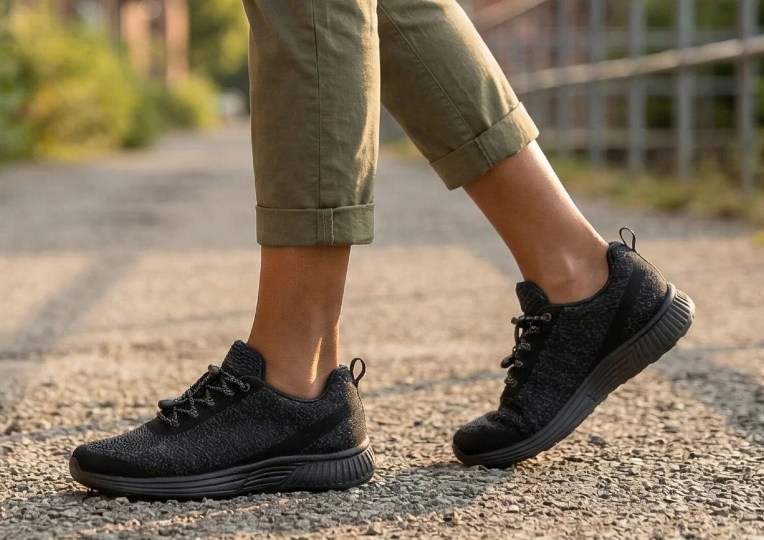 Coral No-Tie - Black - Footwear Women Sneakers Stretch