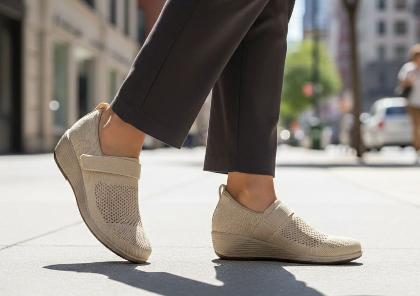 Eve - Beige - Footwear Women Casual Stretch