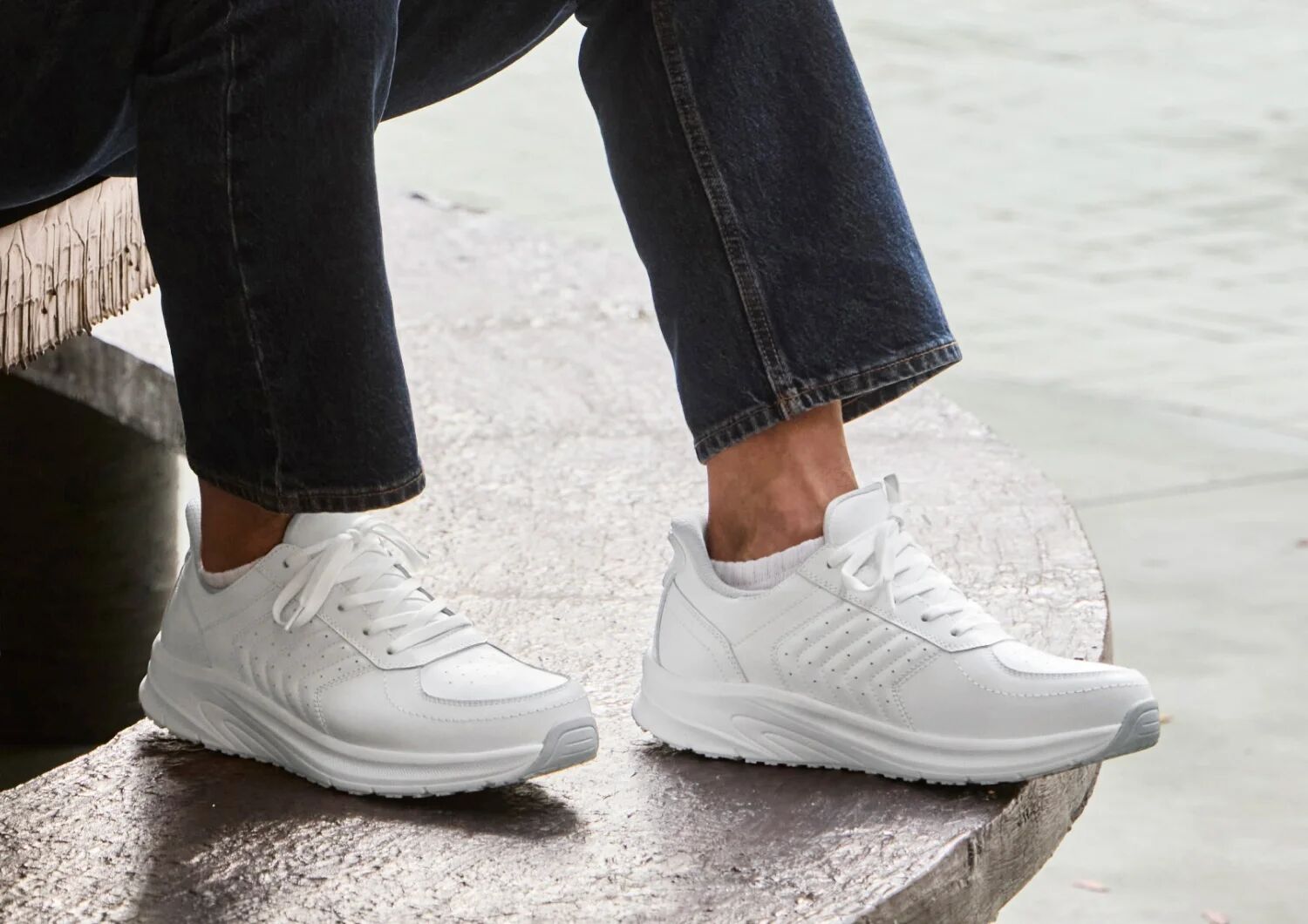 Navigate Hands-Free - White - Footwear Men Sneakers