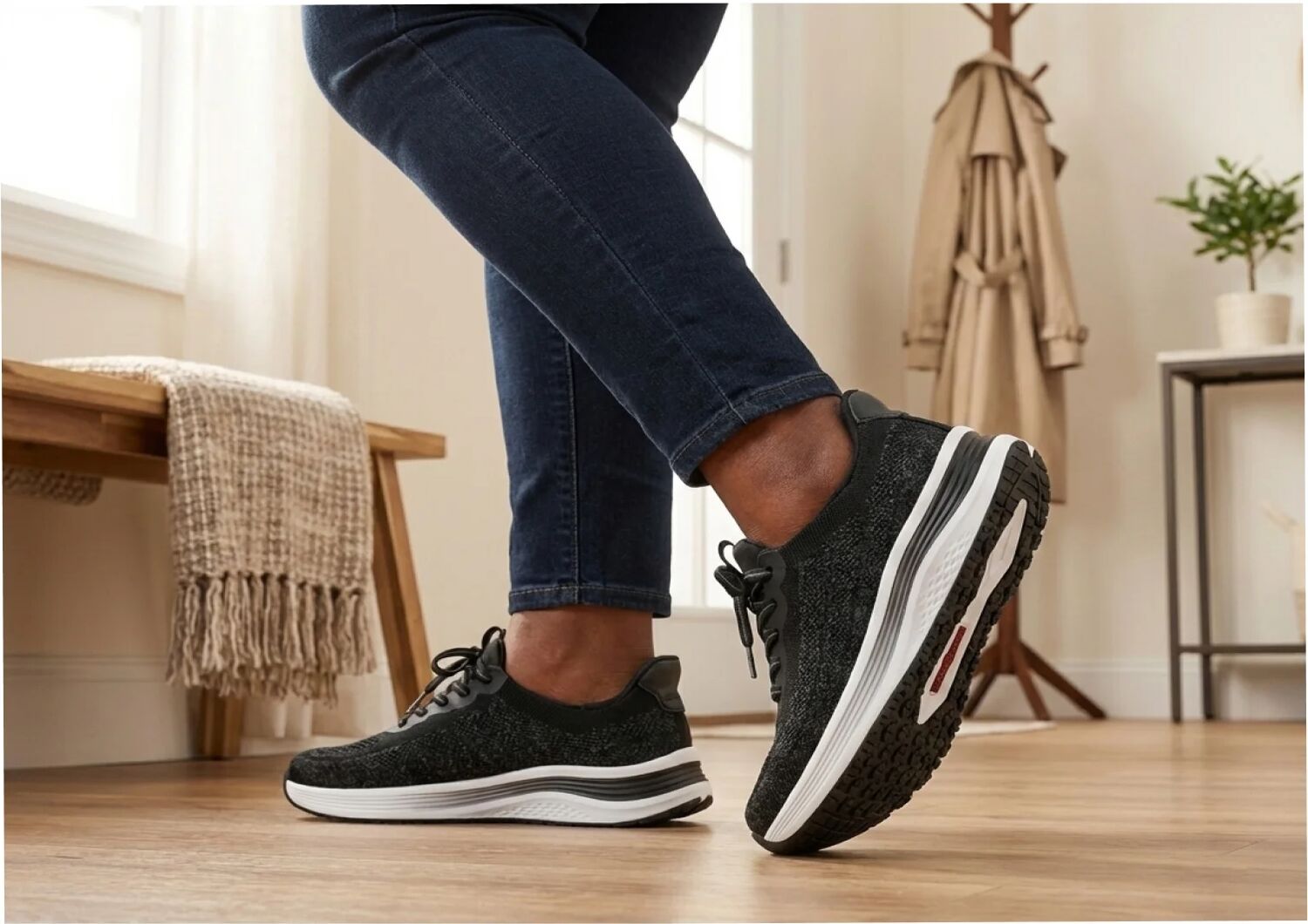Nira Hands-Free - Black - Footwear Women Sneakers Stretch