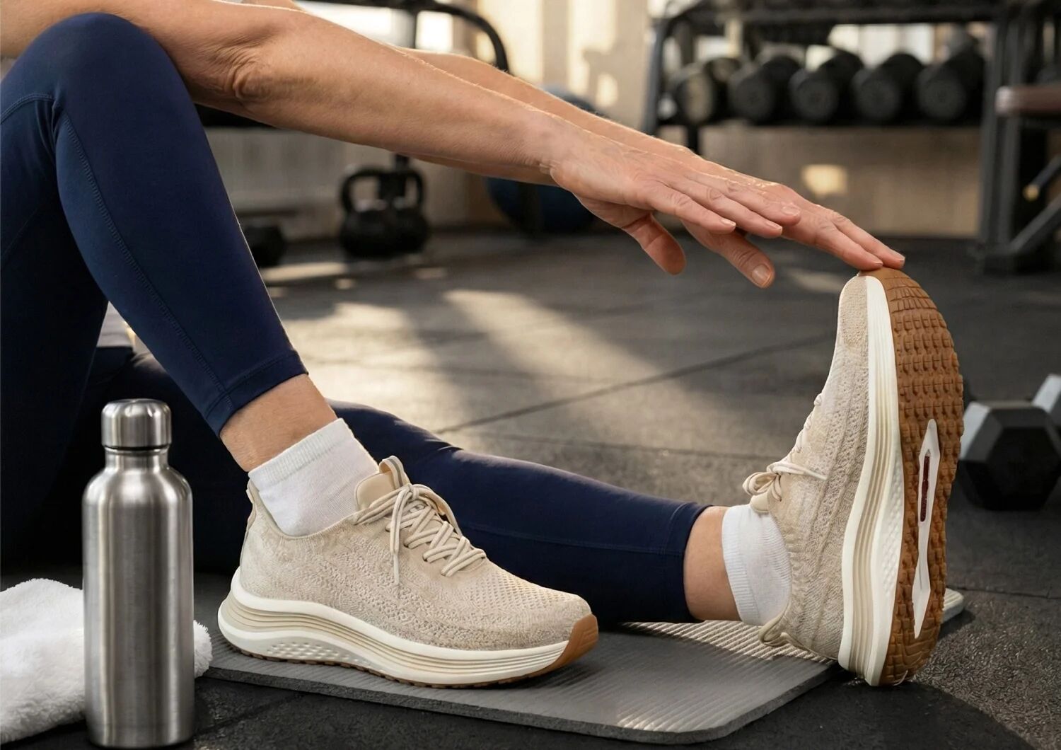 Nira Hands-Free - Blonde - Footwear Women Sneakers Stretch