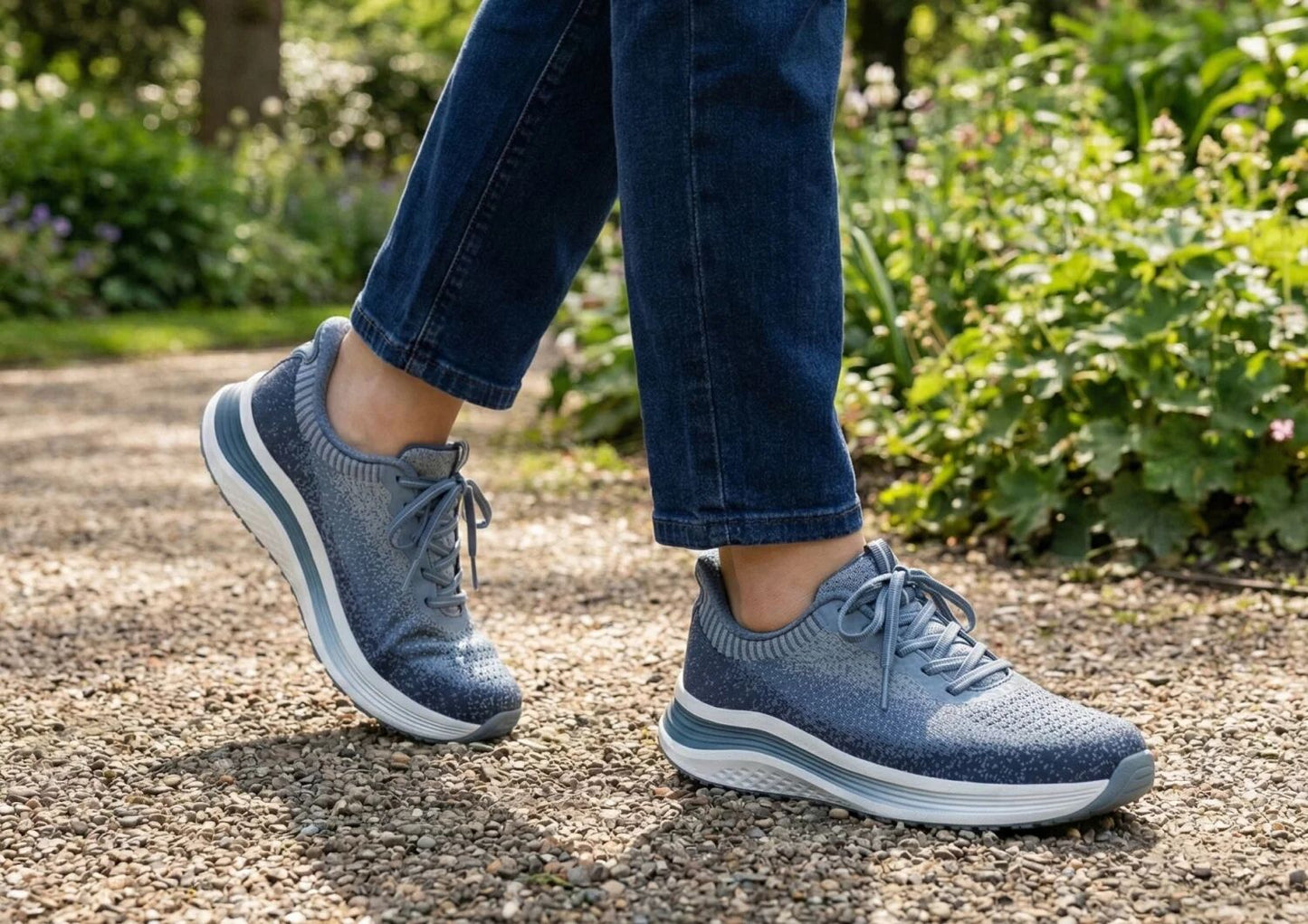 Nira Hands-Free - Slate Blue - Footwear Women Sneakers Stretch