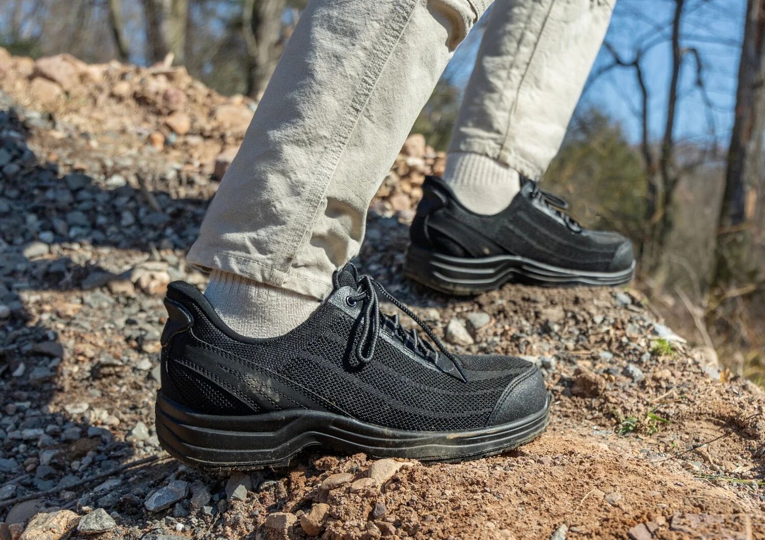 Onyx Hands-Free Work Shoes - Black - Footwear Men Work