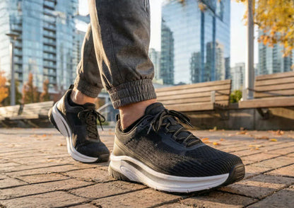 Race - Black - Footwear Men Sneakers Stretch