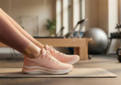 Relay - Peach - Footwear Women Sneakers Stretch