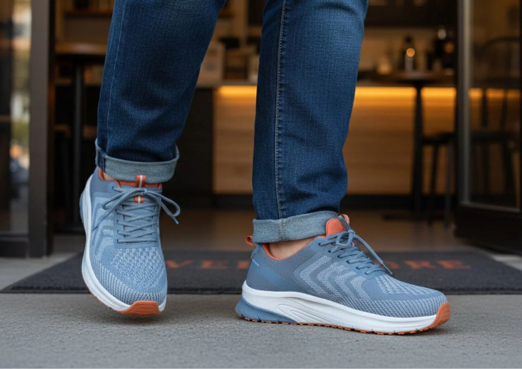Tilos Hands-Free - Blue/Orange - Footwear Men Sneakers Stretch