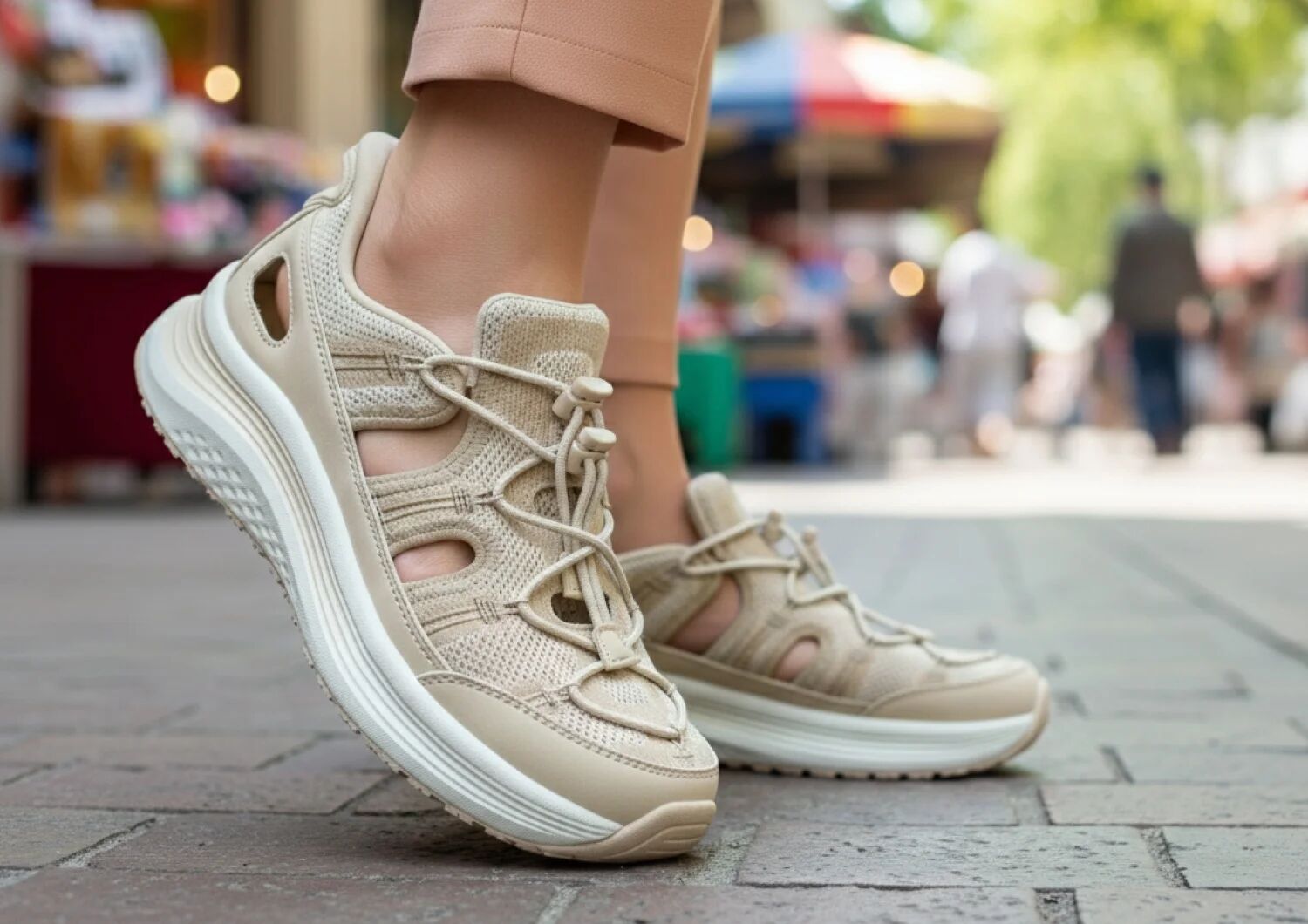 Venus Hands-Free - Beige - Footwear Women Sandals
