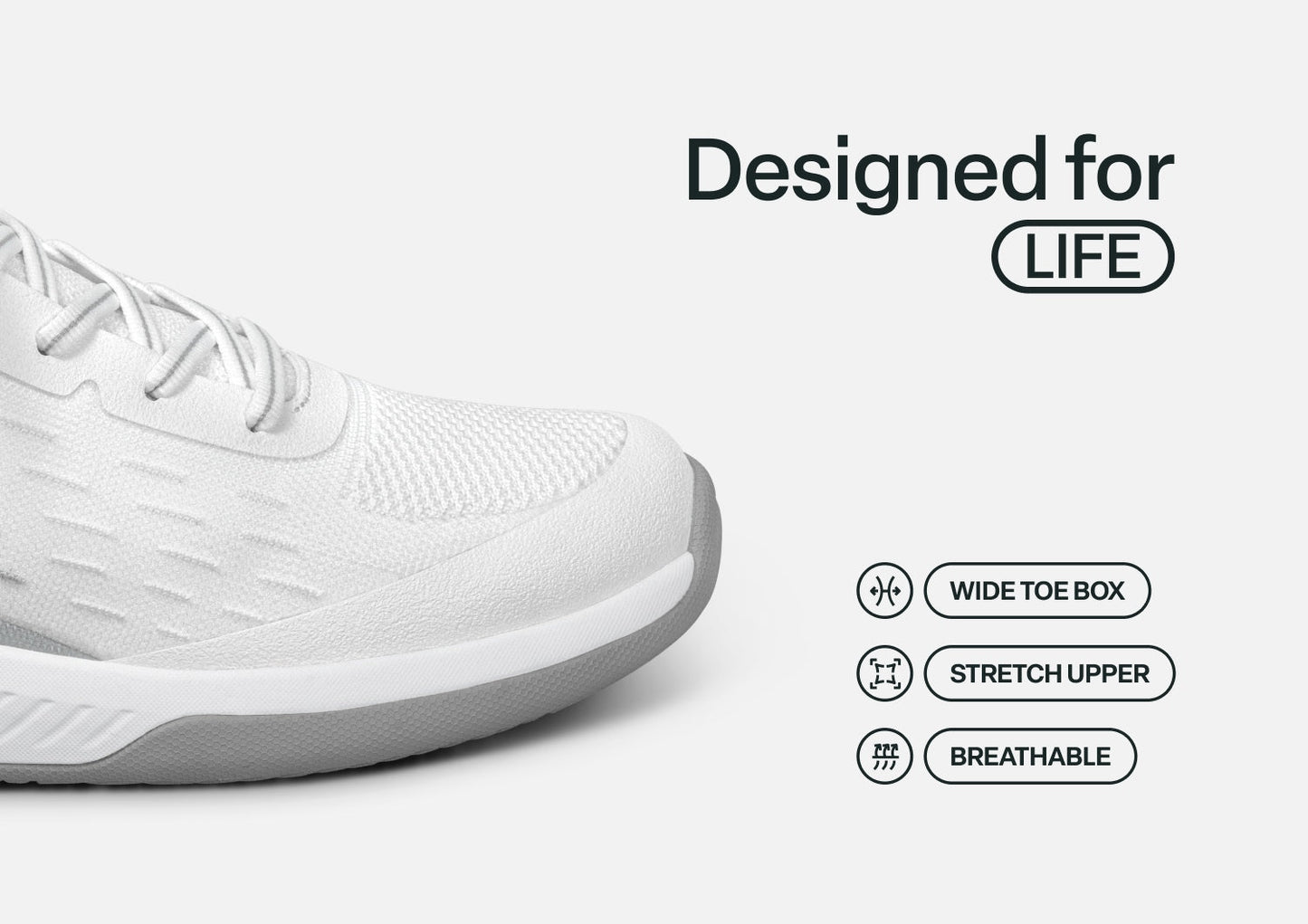 Ace Pickleball Hands-Free - White/Gray - Footwear Women Sneakers