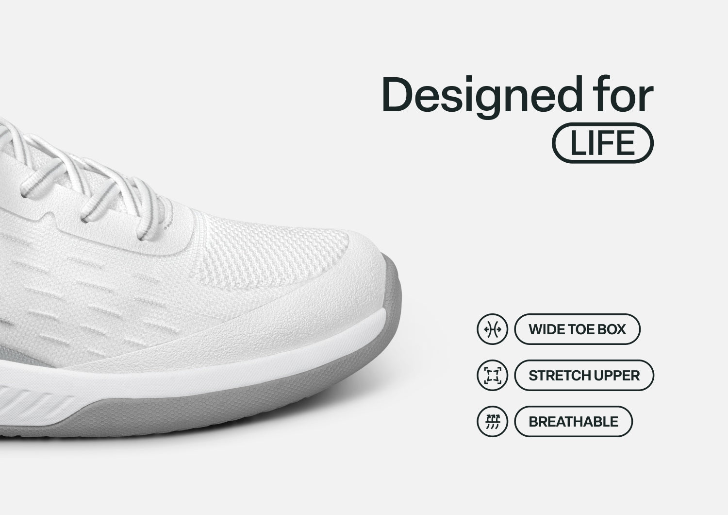 Ace Pickleball Hands-Free - White/Gray - Footwear Women Sneakers