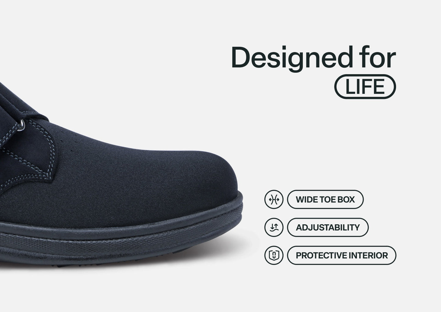 Bismarck - Black - Footwear Men Casual Stretch