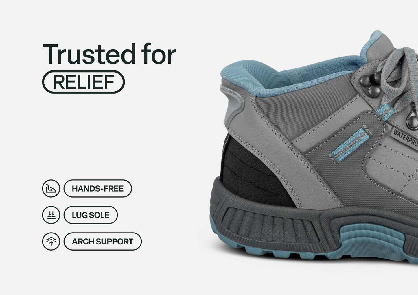 Carmel Hands-Free Waterproof - Gray - Footwear Women Boots
