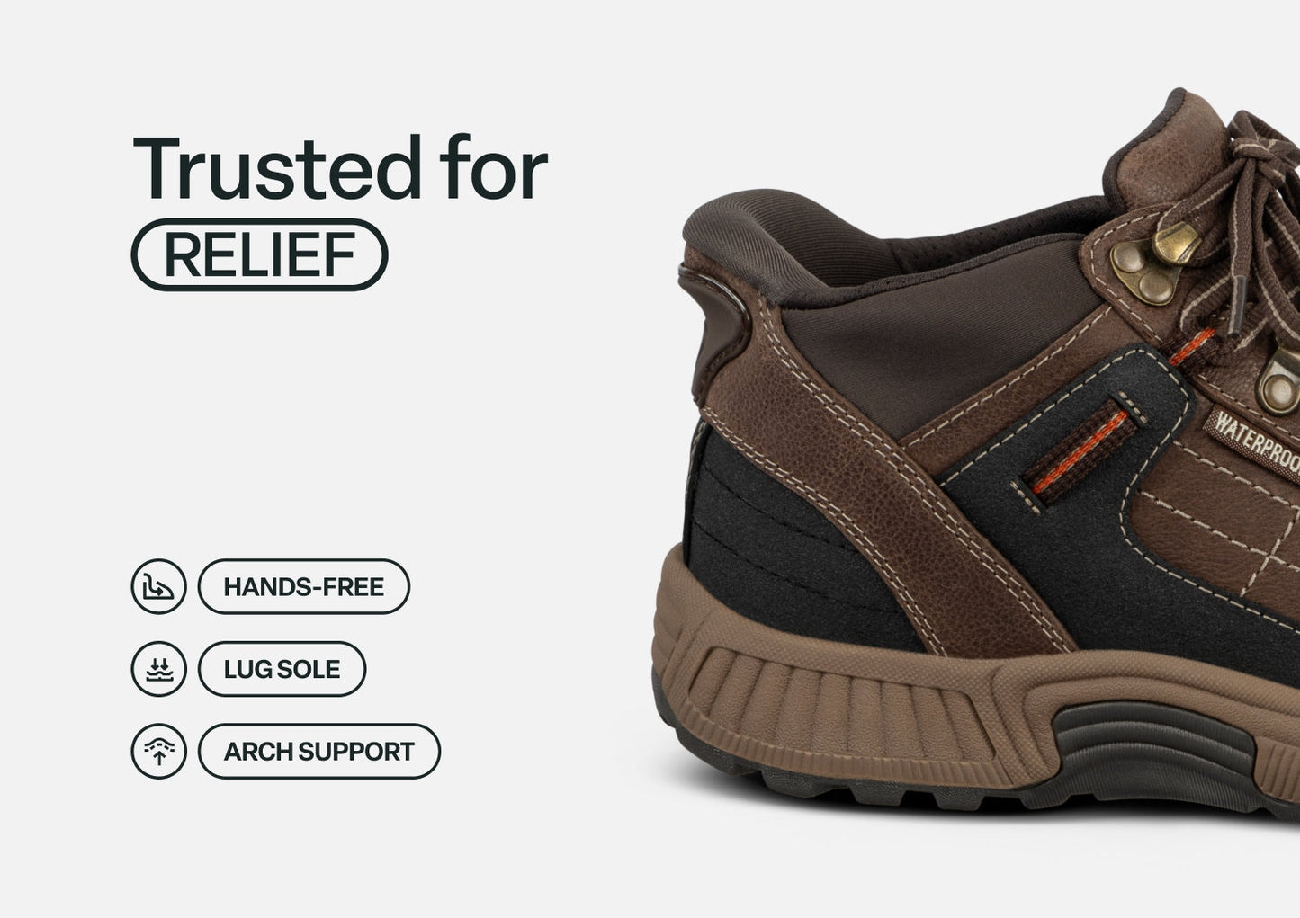 Carmel Hands-Free Waterproof - Brown - Footwear Women Boots