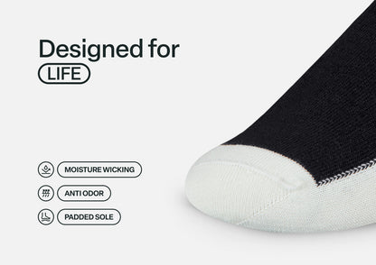Casual/Dress Diabetic Socks - Black - Socks