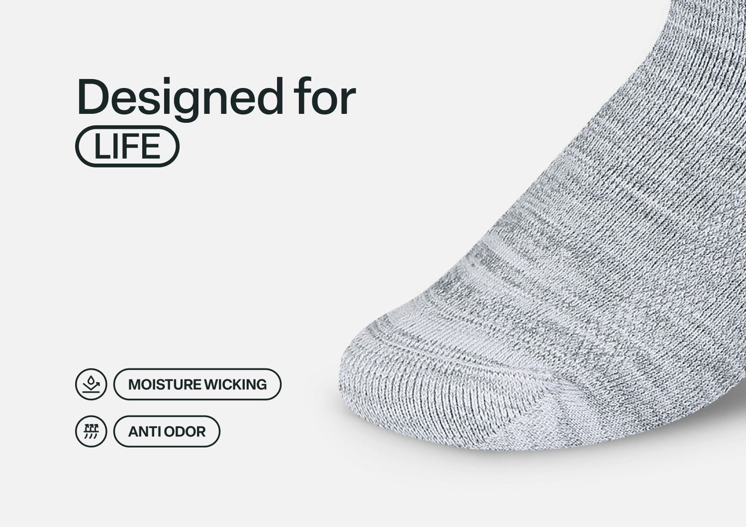 Casual/Dress Socks - Light Gray - Socks