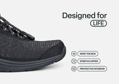 Coral No-Tie - Black - Footwear Women Sneakers Stretch