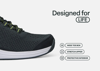 Coral - Black - Footwear Women Sneakers Stretch
