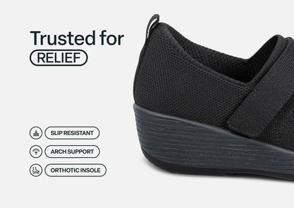 Eve - Black - Footwear Women Casual Stretch