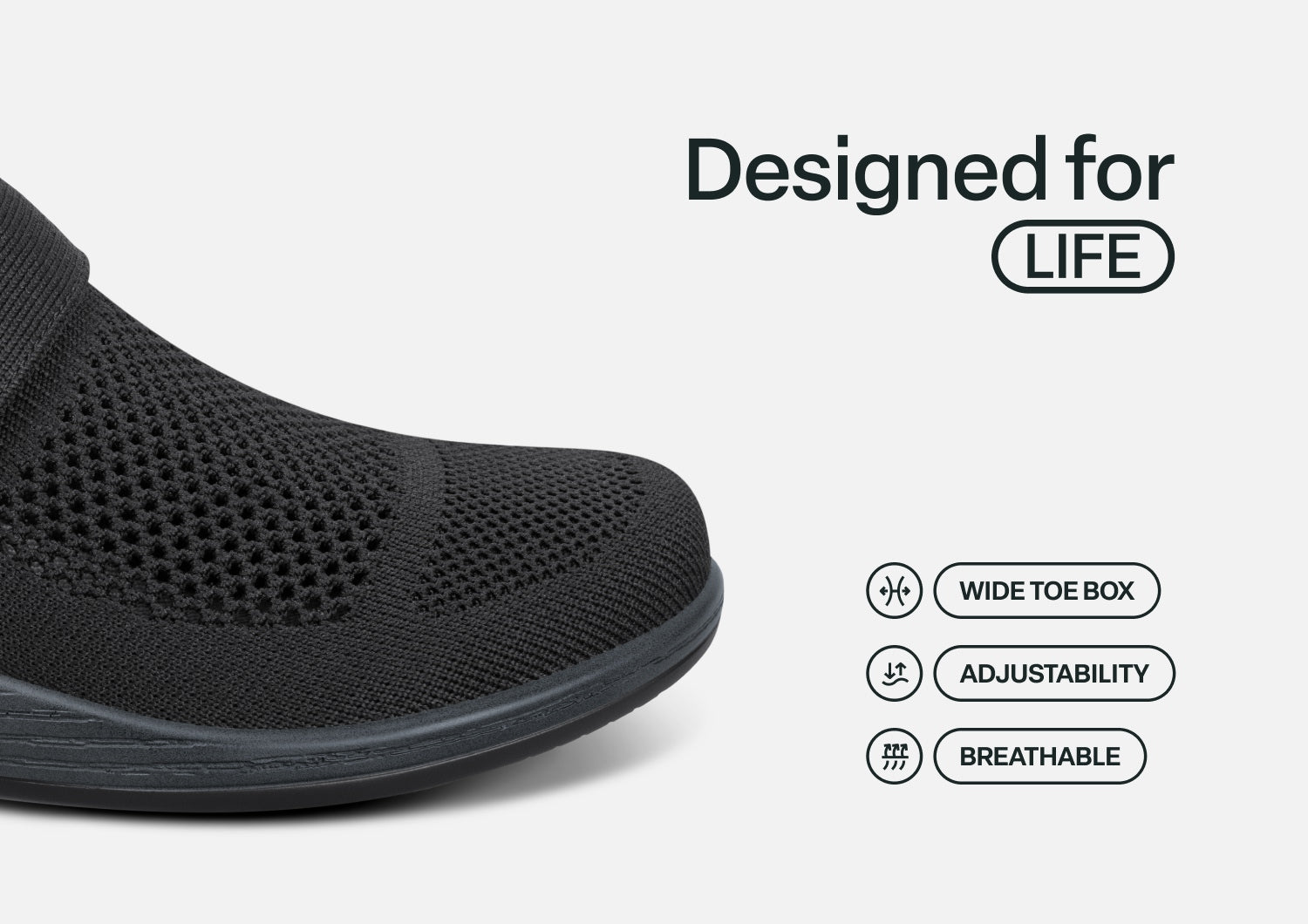 Eve - Black - Footwear Women Casual Stretch