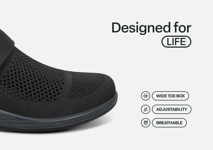 Eve - Black - Footwear Women Casual Stretch