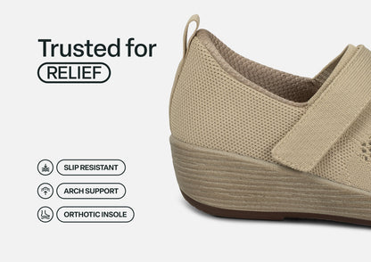 Eve - Beige - Footwear Women Casual Stretch